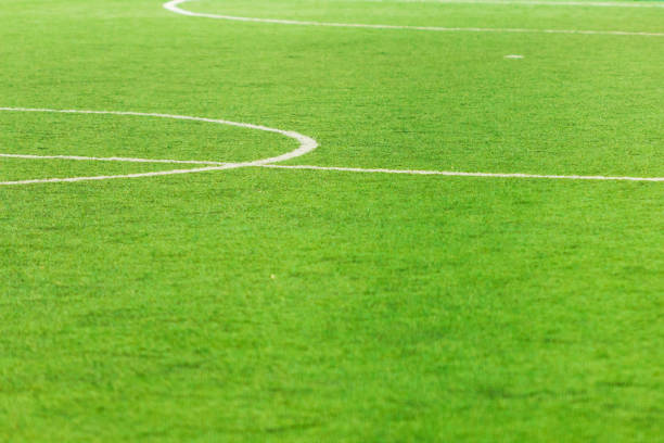 istock Soccer field, center and sideline. 856675102