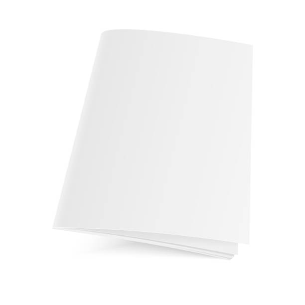 istock Mockup closed magazine, journal, booklet, postcard, flyer, business card or brochure . Vector Illustration 856683030