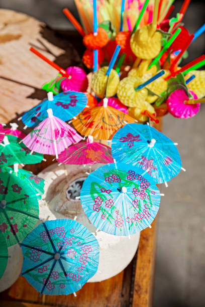 istock Umbrellas and cocktail straws 856686588