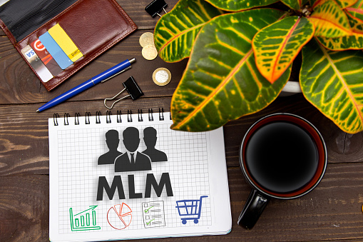 Mlm Reporting Note Notebook With A Notes Mlm On The Office Table With Tools Concept With ...