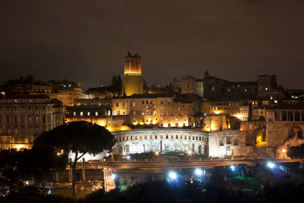 View of the Vittoriano from the Roman Forum.