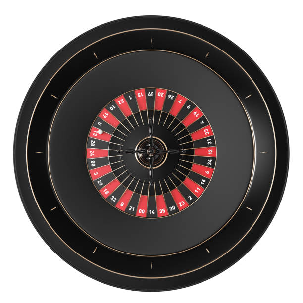 koło ruletki 3d - widok z góry - roulette roulette wheel gambling roulette table zdjęcia i obrazy z banku zdjęć