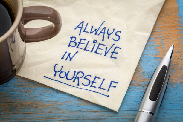 istock Always believe in yourself - napkin doodle 856703030