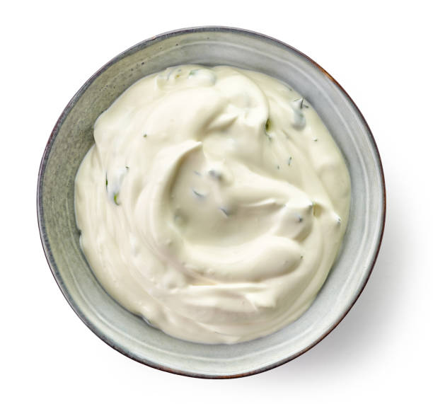 istock Bowl of sour cream sauce 856717768