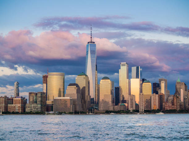 istock View of evening Manhattan in twilight 856736172