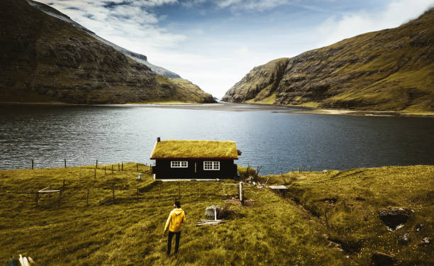 istock village at saksun with grass on the roof 856736206