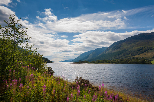 View of the Loch Ness, in Scotland, United Kingdom