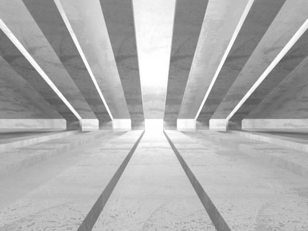 istock Dark basement empty room interior. Concrete walls 856747666