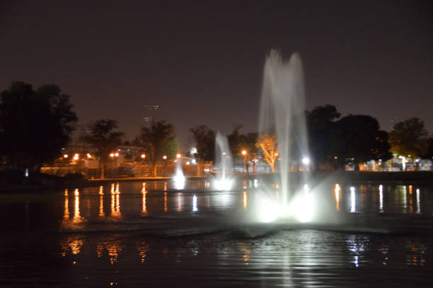 istock Lights and Water in the Lake (Lincoln Park Jersey City, NJ) 856753334