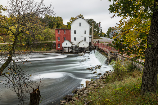 An old flour mill and dam.