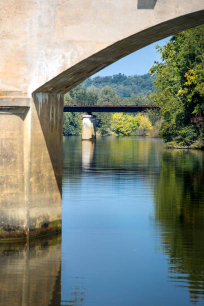 istock Bridge over River Seille, France 856760102