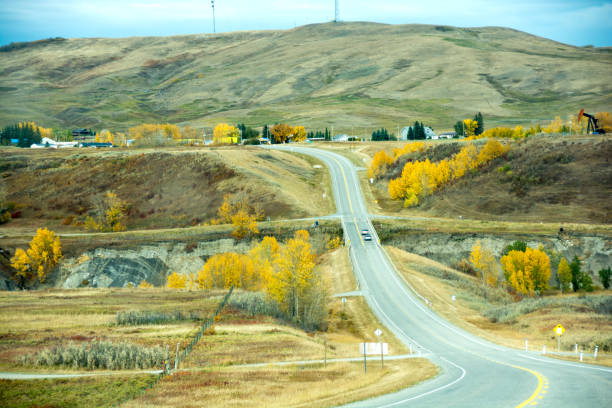 고속도로 22, 카우보이 트레일 longview 마 - southern alberta 뉴스 사진 이미지