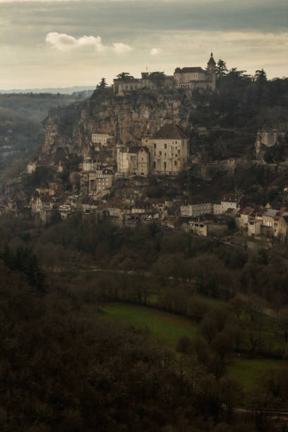 istock Rocamadour at winter dusk 856772474