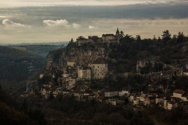 istock Rocamadour at winter dusk 856772478