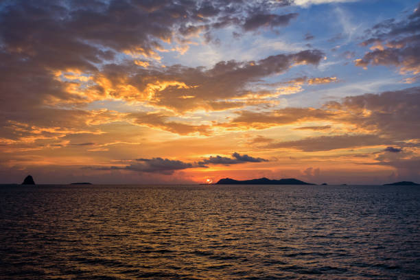 istock Sunset over the sea in Thailand 856776942