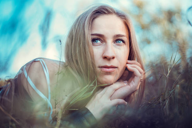 istock Beautiful girl in the clearing 856780494