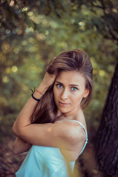 istock Beautiful girl in nature 856783270