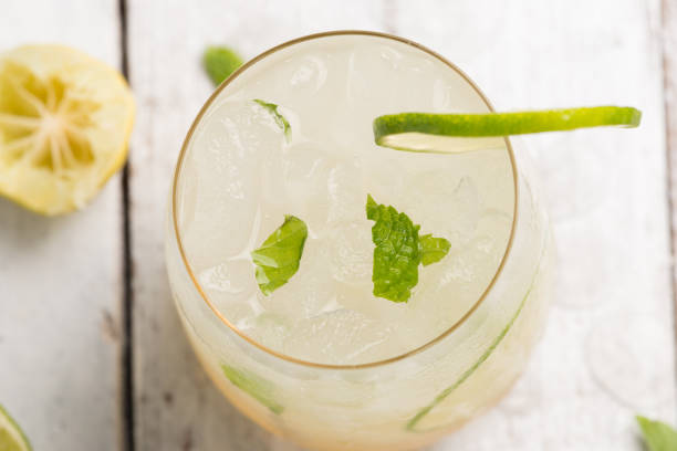 istock healthy lemonade lime with mint and ice in a glass 856790744