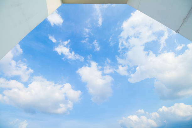 istock blue sky and clouds in good weather days 856791894