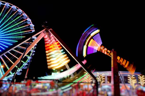 istock Attraction on the night embankment. 856809448
