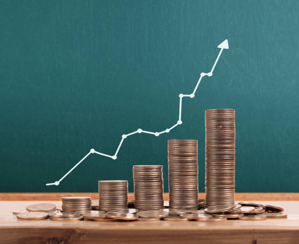 istock graph coins stock finance  business concept 856823636