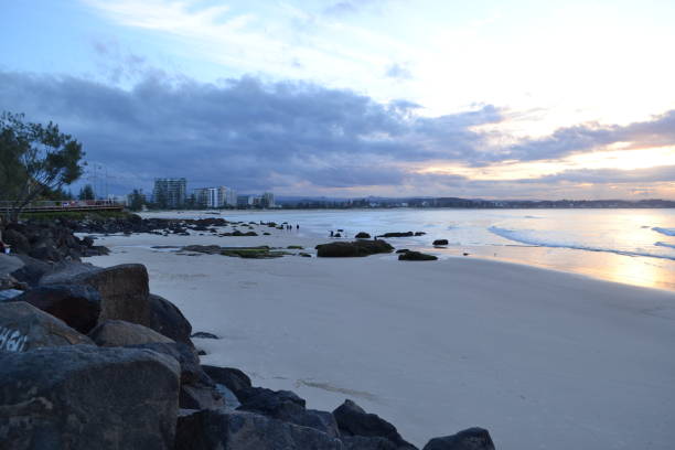 istock Sunset over Coolangatta Beach, Gold Coast Australia 856824862