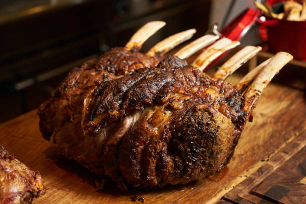 istock Delicious barbecued lamb ribs 856858118