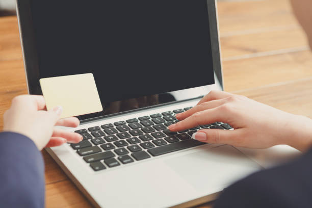 istock Woman using credit card for online shopping 856858202