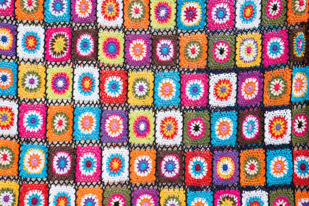 Blanket of manual work. in market. Island Bali, Indonesia. Close up