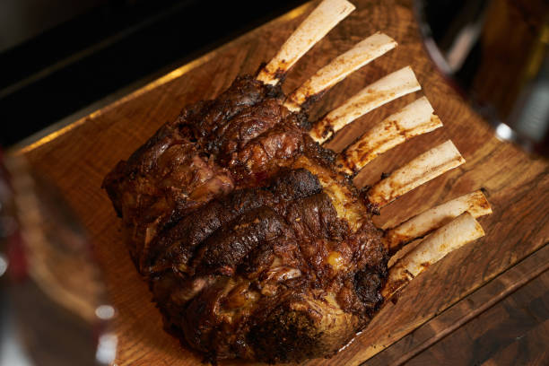 istock Delicious barbecued lamb ribs 856865614
