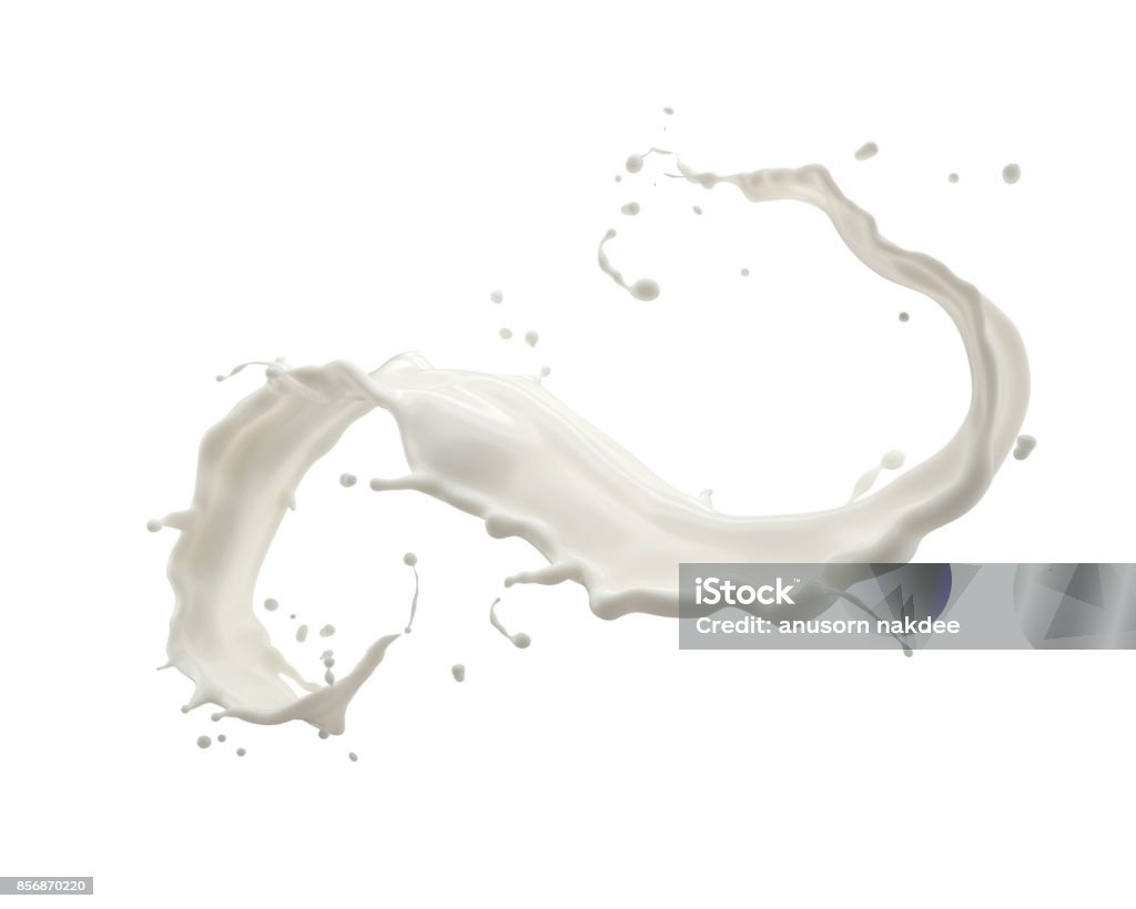 trançado de leite ou iogurte splash - Foto de stock de Leite royalty-free