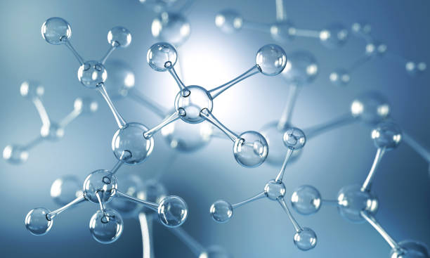 абстрактный фон структуры атома или молекулы - molecule molecular structure science connection стоковые ф�ото и изображения