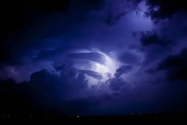Lightning captured while chasing storms in northwest Missouri.