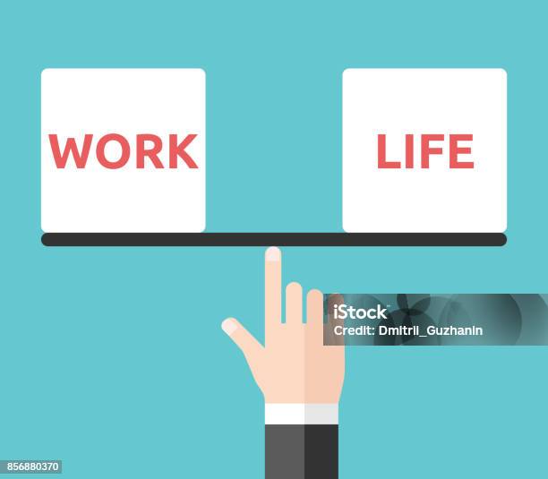 Hand Balancing Work Life Stock Illustration - Download Image Now - Life Balance, Lifestyles, Quality