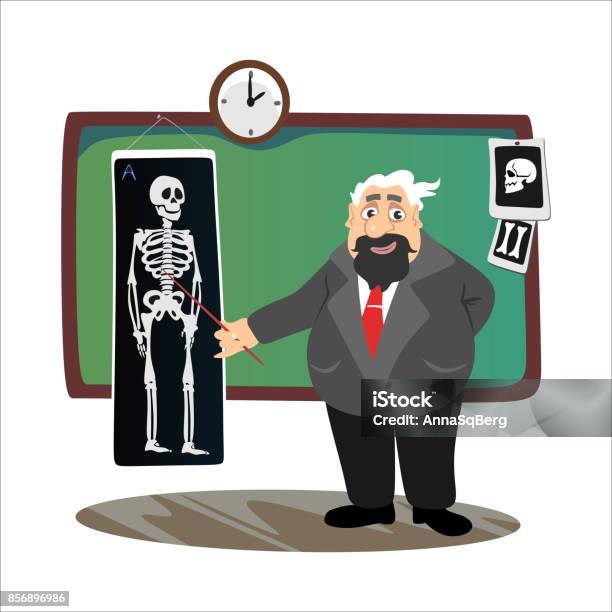 Basic Professors Professor Near The Blackboard With Formulas At University Lecture ...