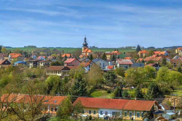 istock view of Kladruby town, Czech republic 856897150