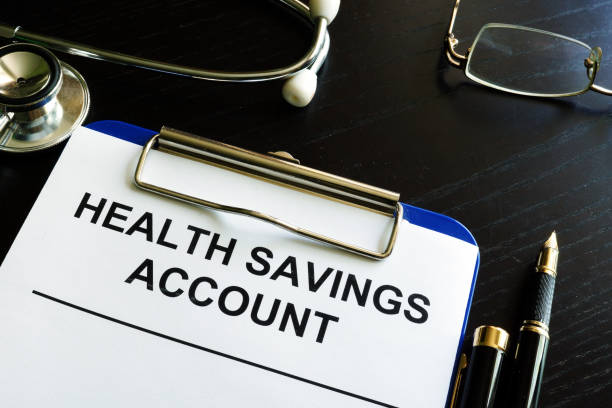 istock Health savings account HAS form in a clipboard. 856901902