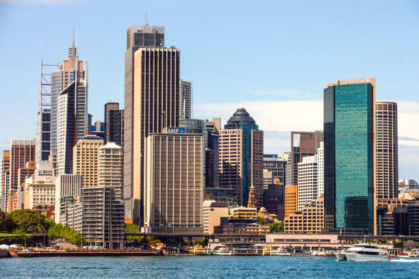 istock Sydney CBD and harbor panoramic view in a beautiful day 856905676