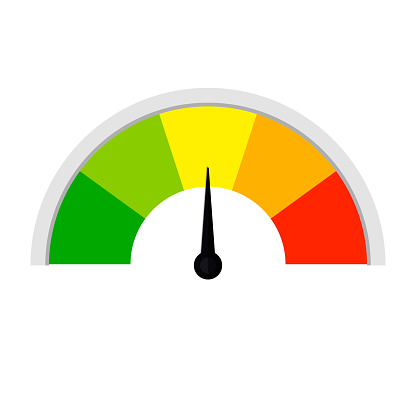 Customer satisfaction meter  Speed metering or rating icon