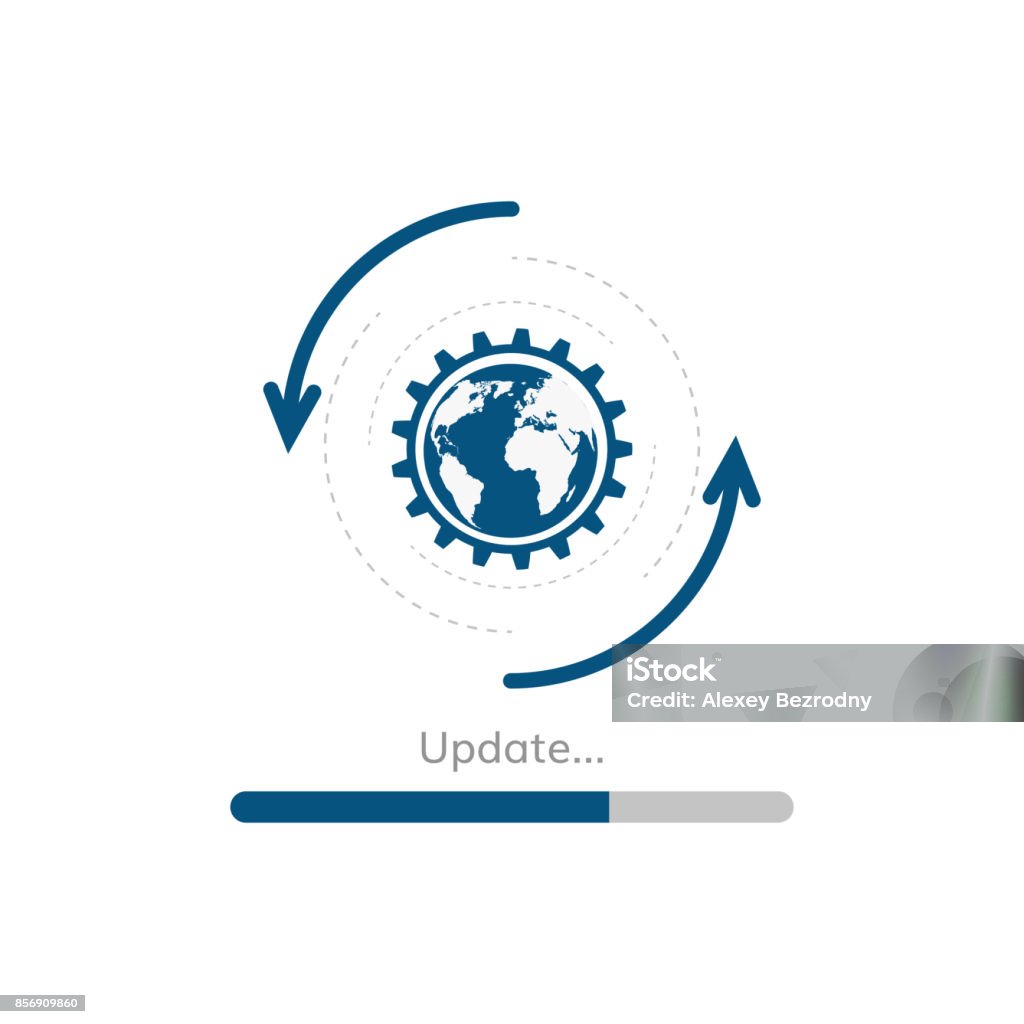 Updateprogress Line Update Progress Bar Vector Stock Illustration - Download Image Now ...