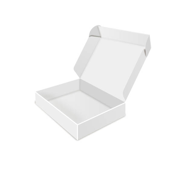 istock Product Cardboard Package Box. Illustration Isolated On White Background. Mock Up Template Ready For Your Design 856916186