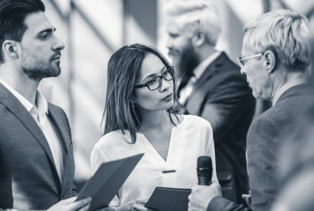 istock Business People on a Conference Event 856916894