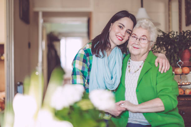 istock Social worker is visiting a senior woman 856920638