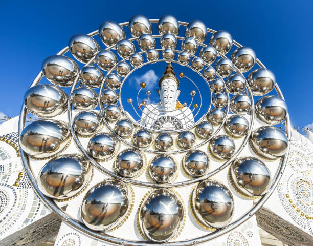 White Big Buddha statue at Phasorn Kaew Temple, Phetchabun, Thailand
