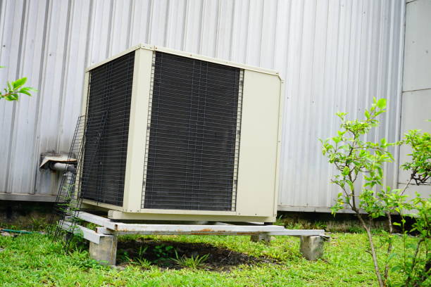 istock Air compressor installation on pedestal.outdoor 856931208