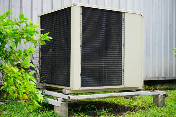 istock Air compressor installation on pedestal.outdoor 856931228