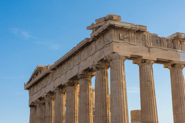 istock Parthenon temple on a bright day 856935104