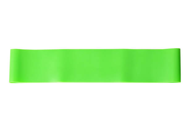 istock Close-up isolated green sport strap for stretching 856949074