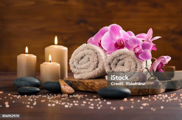 Spa And Wellness Setting Stock Photo - Download Image Now - Spa, Massaging, Beauty Spa