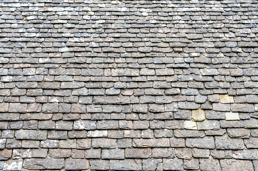 Ancient tiled roof detail